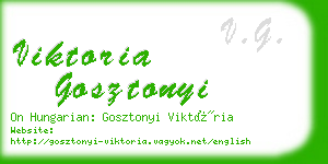 viktoria gosztonyi business card